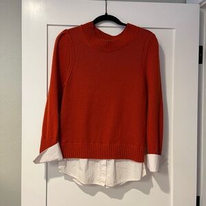 Brochu Walker Layered-Look Crewneck Sweater
